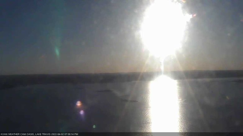 Lake Travis webcam, April 2, 2022 7:00 PM CT