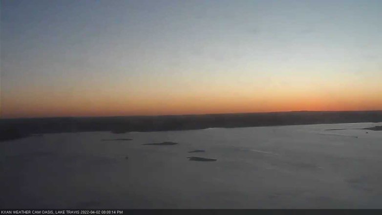 Lake Travis webcam, April 2, 2022 8:00 PM CT