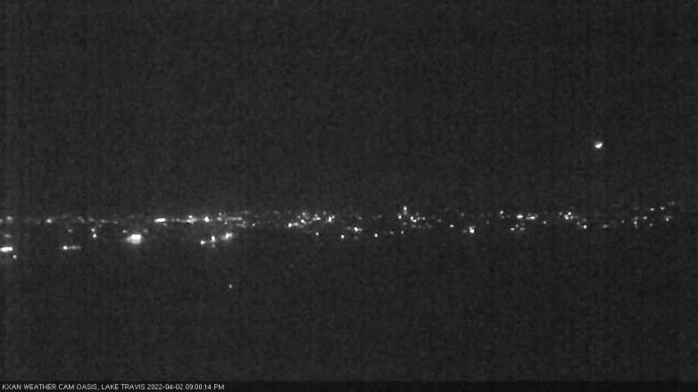 Lake Travis webcam, April 2, 2022 9:00 PM CT