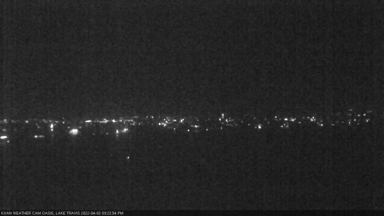 Lake Travis webcam, April 2, 2022 9:25 PM CT