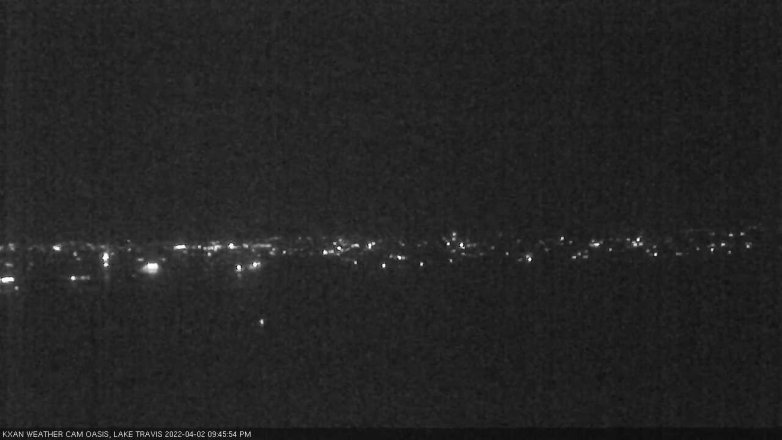 Lake Travis webcam, April 2, 2022 9:45 PM CT