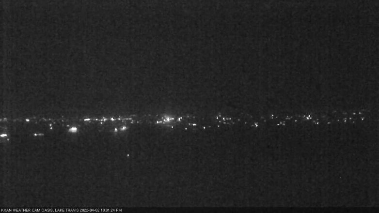 Lake Travis webcam, April 2, 2022 10:00 PM CT