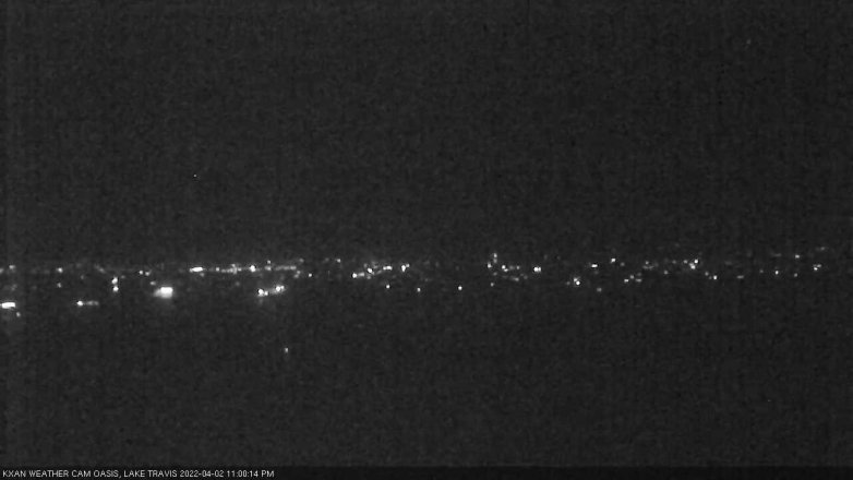 Lake Travis webcam, April 2, 2022 11:00 PM CT