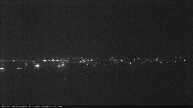 Lake Travis webcam, April 2, 2022 11:25 PM CT