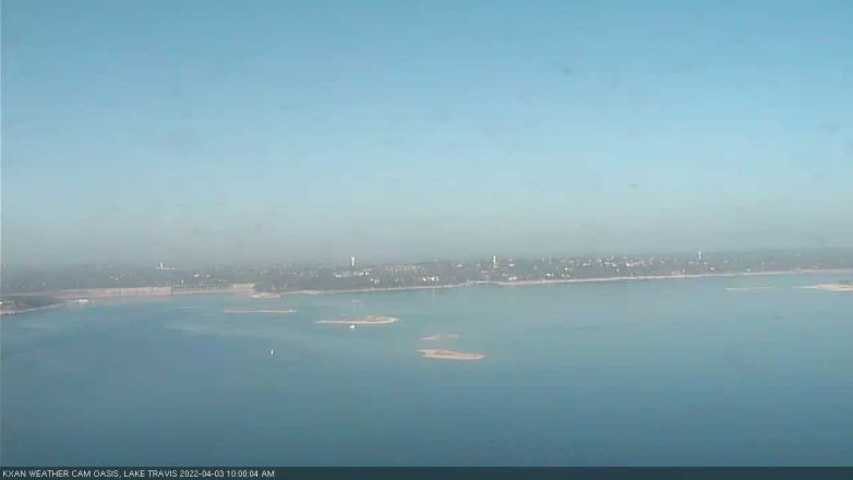 Lake Travis webcam, April 3, 2022 10:00 AM CT