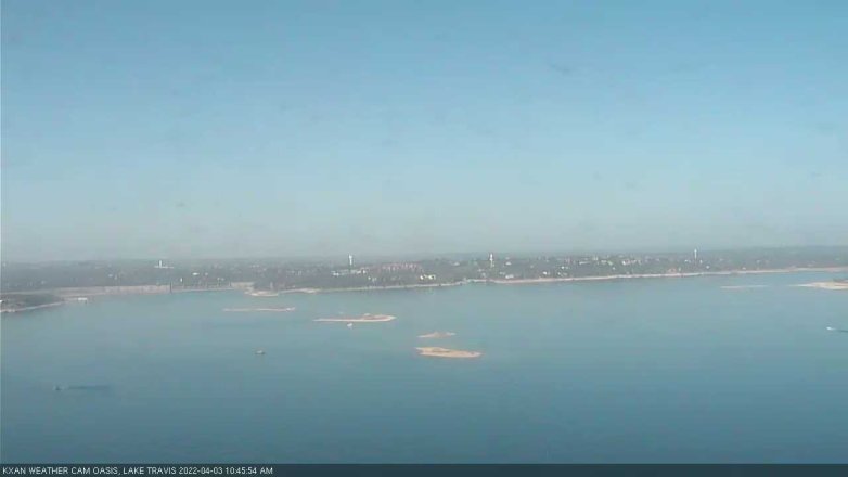 Lake Travis webcam, April 3, 2022 10:45 AM CT