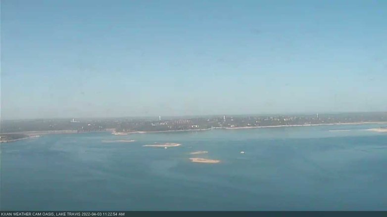 Lake Travis webcam, April 3, 2022 11:25 AM CT