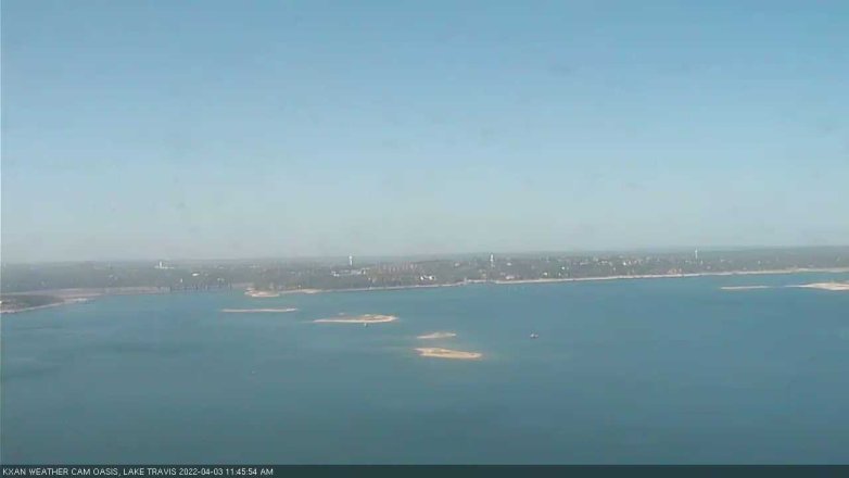 Lake Travis webcam, April 3, 2022 11:45 AM CT