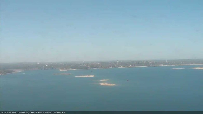 Lake Travis webcam, April 3, 2022 12:00 PM CT