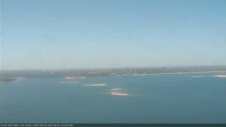 Lake Travis webcam, April 3, 2022 12:25 PM CT