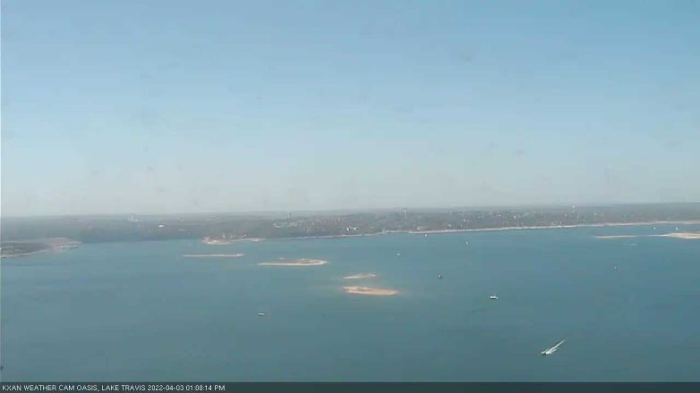 Lake Travis webcam, April 3, 2022 1:00 PM CT