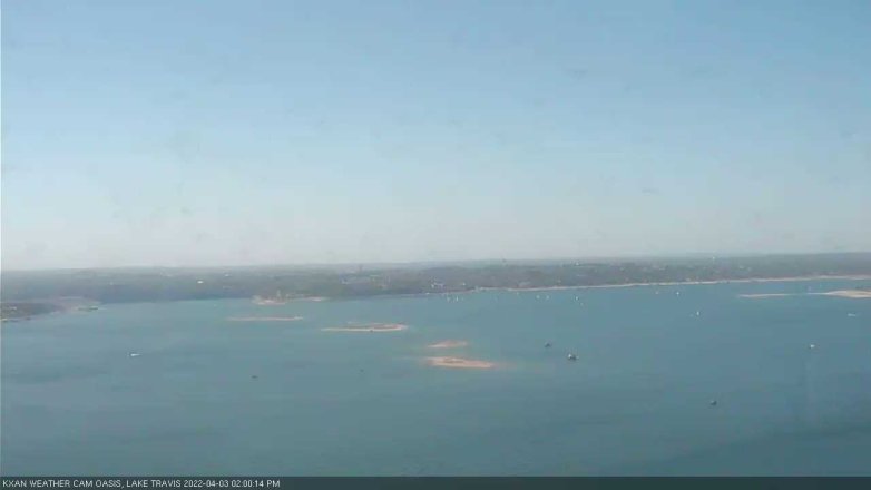 Lake Travis webcam, April 3, 2022 2:00 PM CT