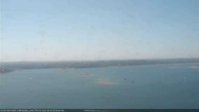 Lake Travis webcam, April 3, 2022 3:00 PM CT