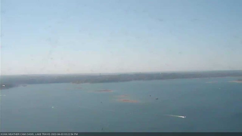 Lake Travis webcam, April 3, 2022 3:25 PM CT