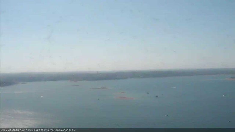 Lake Travis webcam, April 3, 2022 3:45 PM CT