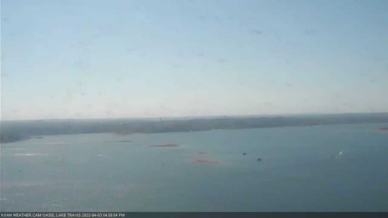 Lake Travis webcam, April 3, 2022 4:00 PM CT