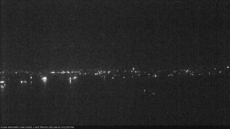 Lake Travis webcam, April 3, 2022 10:25 PM CT