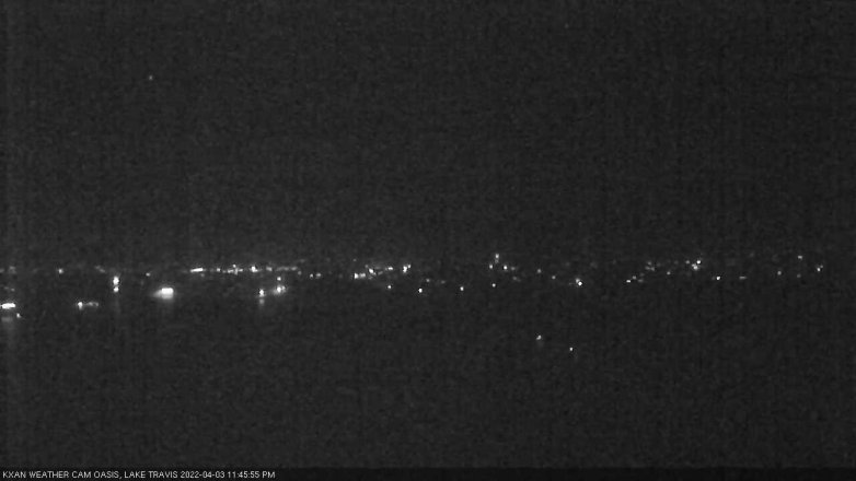 Lake Travis webcam, April 3, 2022 11:45 PM CT