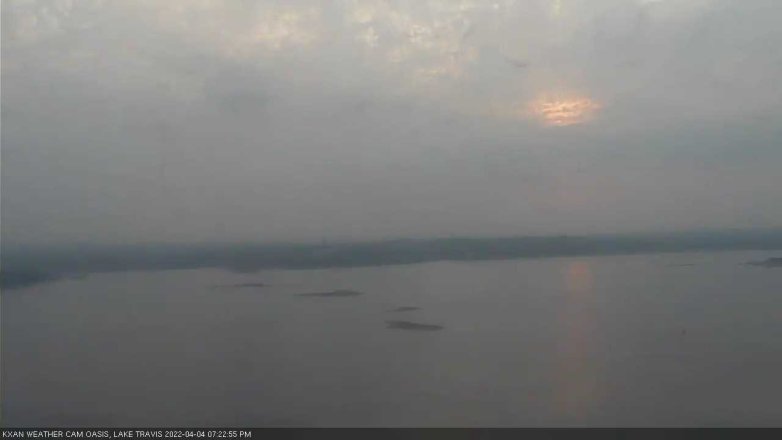 Lake Travis webcam, April 4, 2022 7:25 PM CT