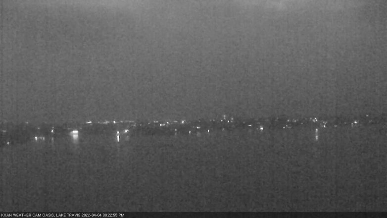 Lake Travis webcam, April 4, 2022 8:25 PM CT