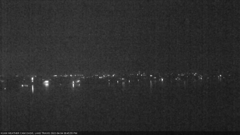 Lake Travis webcam, April 4, 2022 8:45 PM CT
