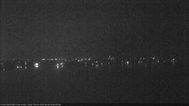 Lake Travis webcam, April 4, 2022 9:00 PM CT