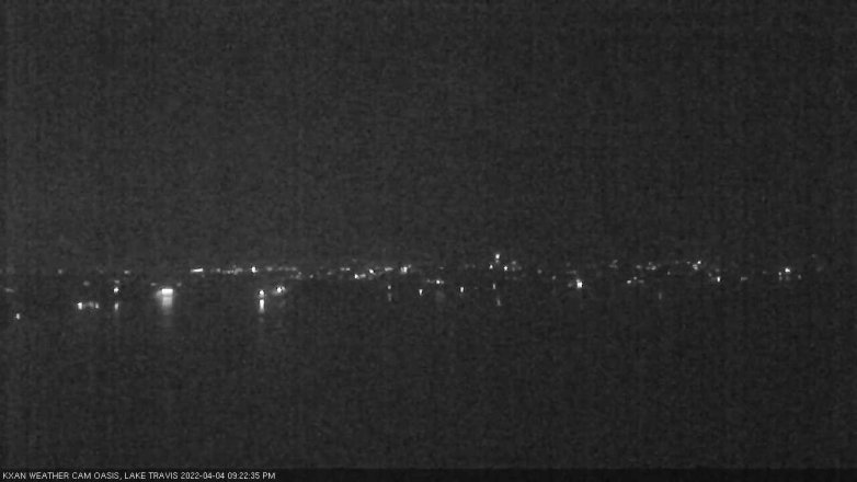 Lake Travis webcam, April 4, 2022 9:25 PM CT