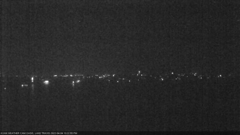 Lake Travis webcam, April 4, 2022 10:25 PM CT