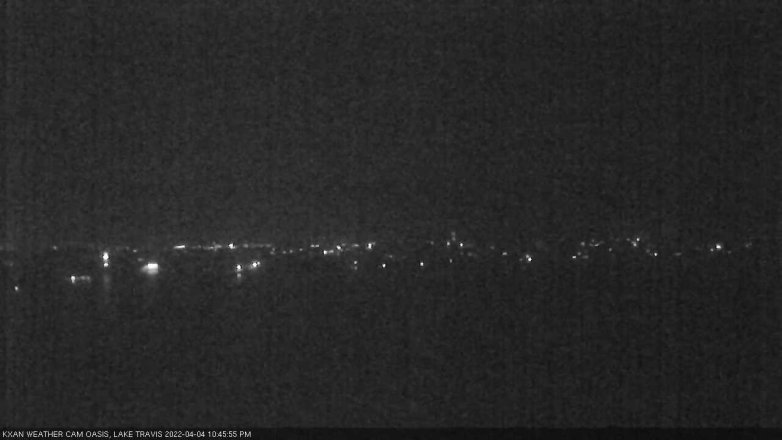Lake Travis webcam, April 4, 2022 10:45 PM CT