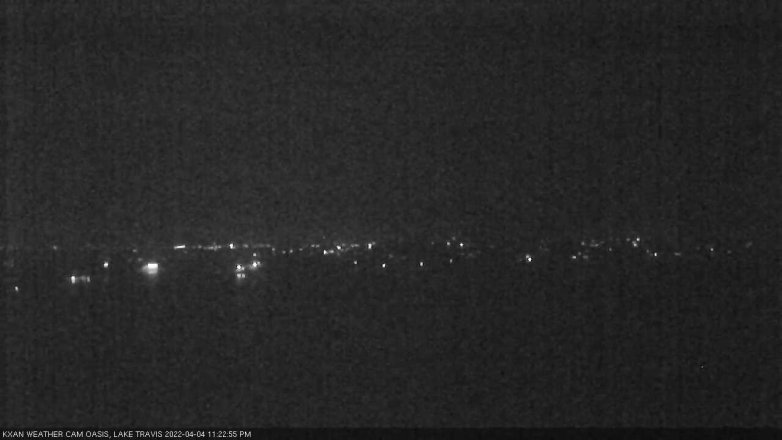Lake Travis webcam, April 4, 2022 11:25 PM CT