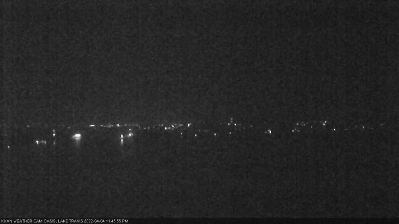 Lake Travis webcam, April 4, 2022 11:45 PM CT