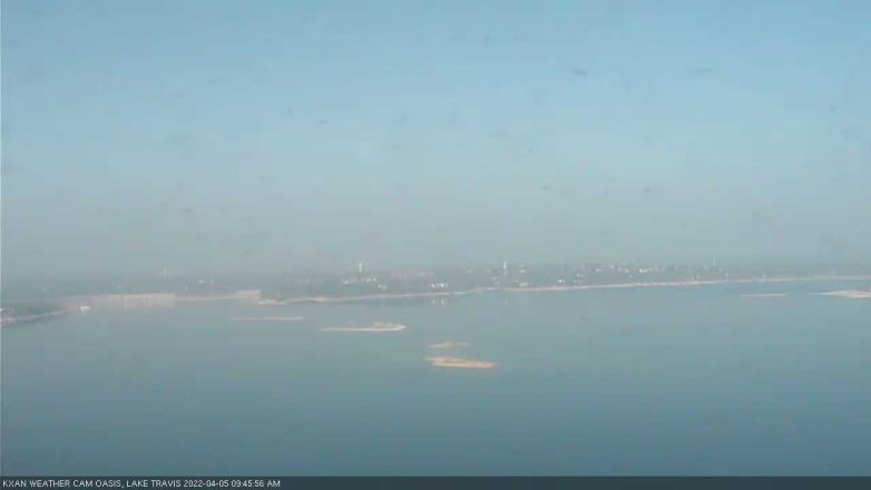 Lake Travis webcam, April 5, 2022 9:45 AM CT