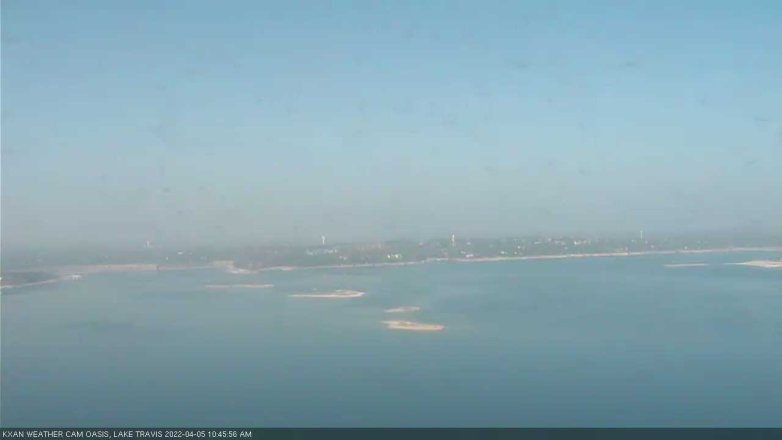 Lake Travis webcam, April 5, 2022 10:45 AM CT