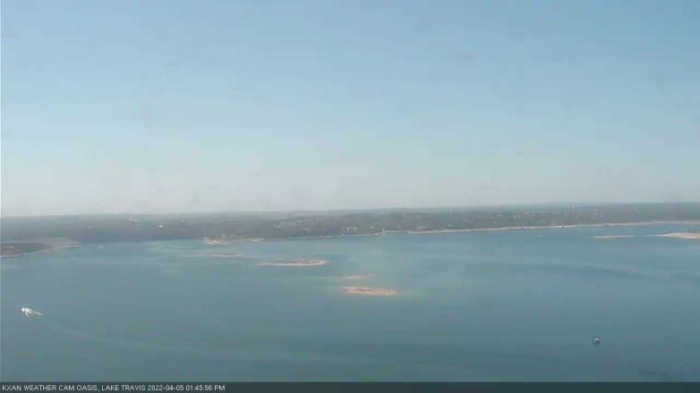 Lake Travis webcam, April 5, 2022 1:45 PM CT