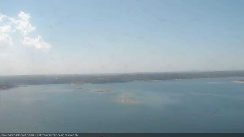 Lake Travis webcam, April 5, 2022 2:45 PM CT