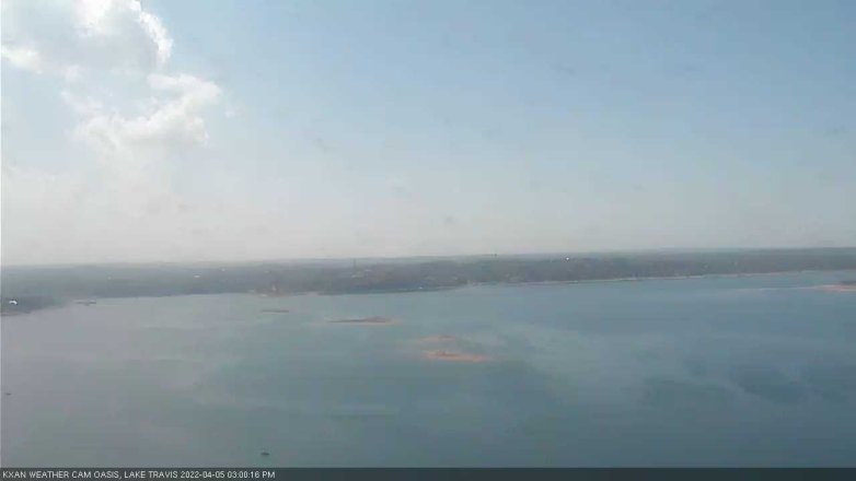 Lake Travis webcam, April 5, 2022 3:00 PM CT