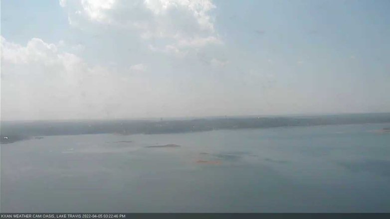 Lake Travis webcam, April 5, 2022 3:25 PM CT