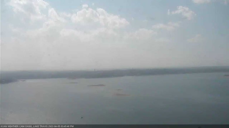 Lake Travis webcam, April 5, 2022 3:45 PM CT