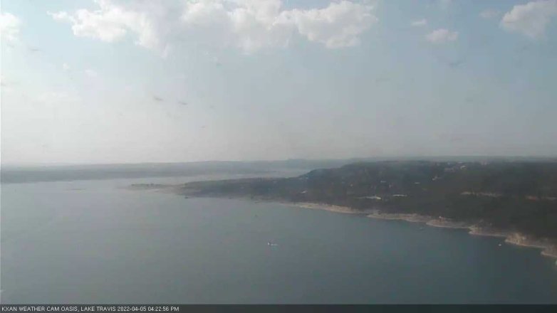 Lake Travis webcam, April 5, 2022 4:25 PM CT