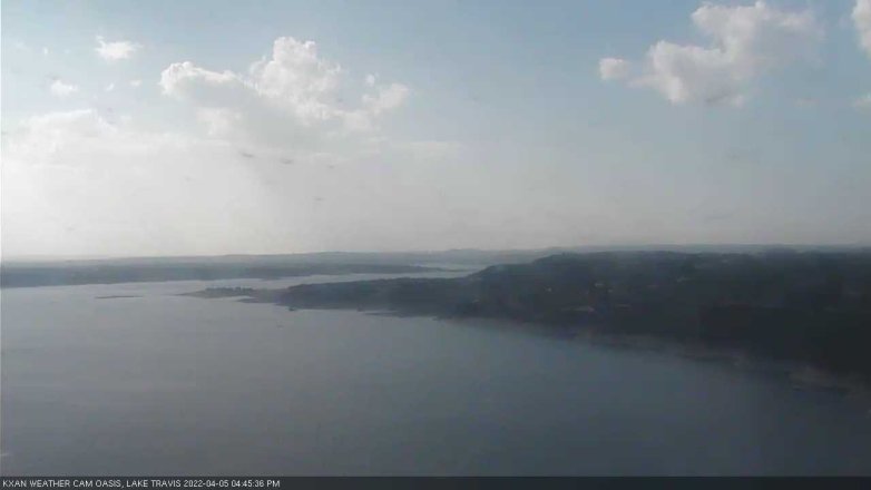 Lake Travis webcam, April 5, 2022 4:45 PM CT