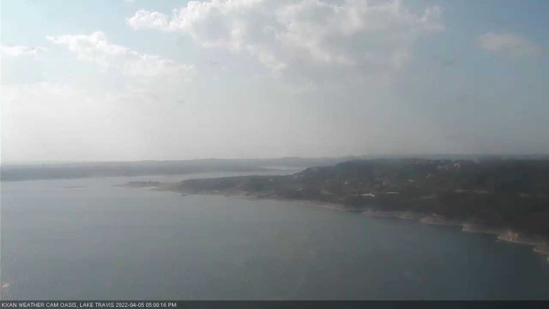 Lake Travis webcam, April 5, 2022 5:00 PM CT