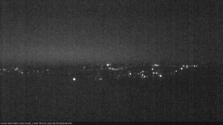 Lake Travis webcam, April 5, 2022 8:45 PM CT