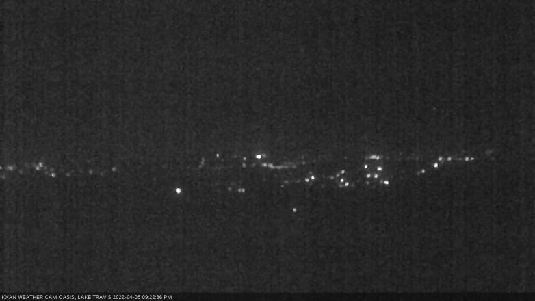 Lake Travis webcam, April 5, 2022 9:25 PM CT