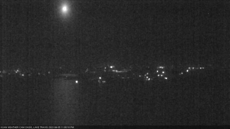 Lake Travis webcam, April 5, 2022 11:00 PM CT