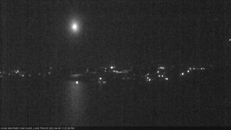 Lake Travis webcam, April 5, 2022 11:25 PM CT