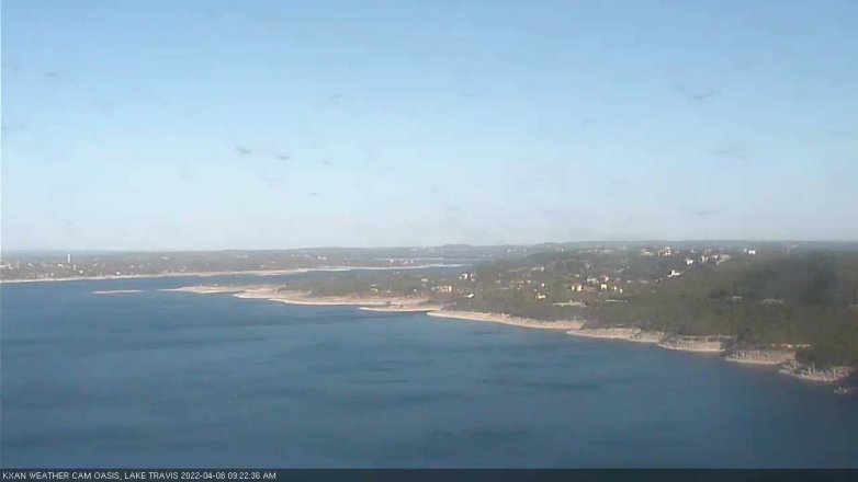 Lake Travis webcam, April 6, 2022 9:25 AM CT