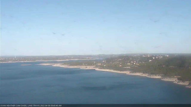 Lake Travis webcam, April 6, 2022 9:45 AM CT