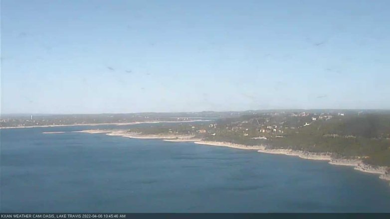 Lake Travis webcam, April 6, 2022 10:45 AM CT