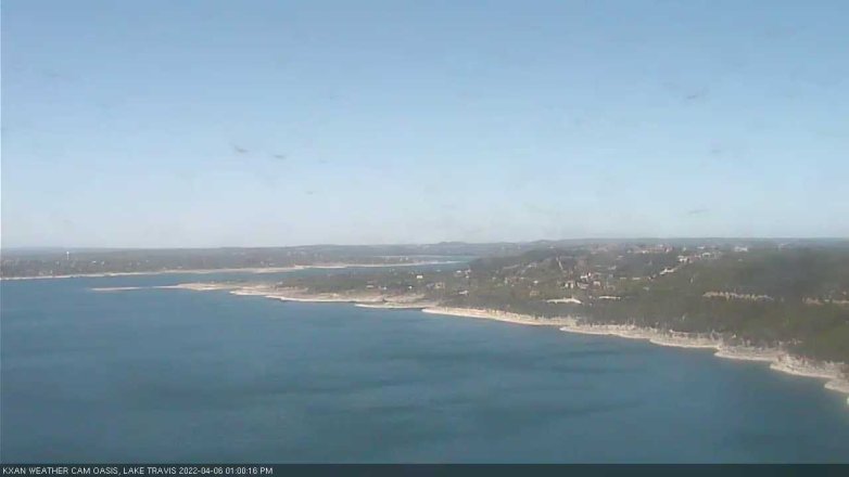 Lake Travis webcam, April 6, 2022 1:00 PM CT