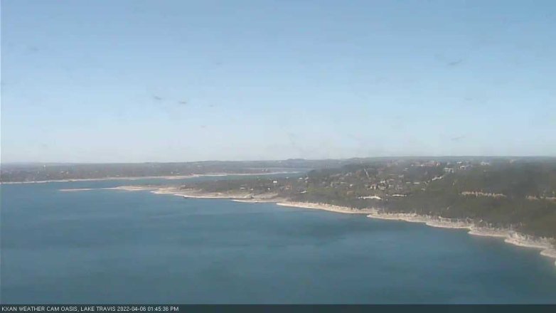 Lake Travis webcam, April 6, 2022 1:45 PM CT